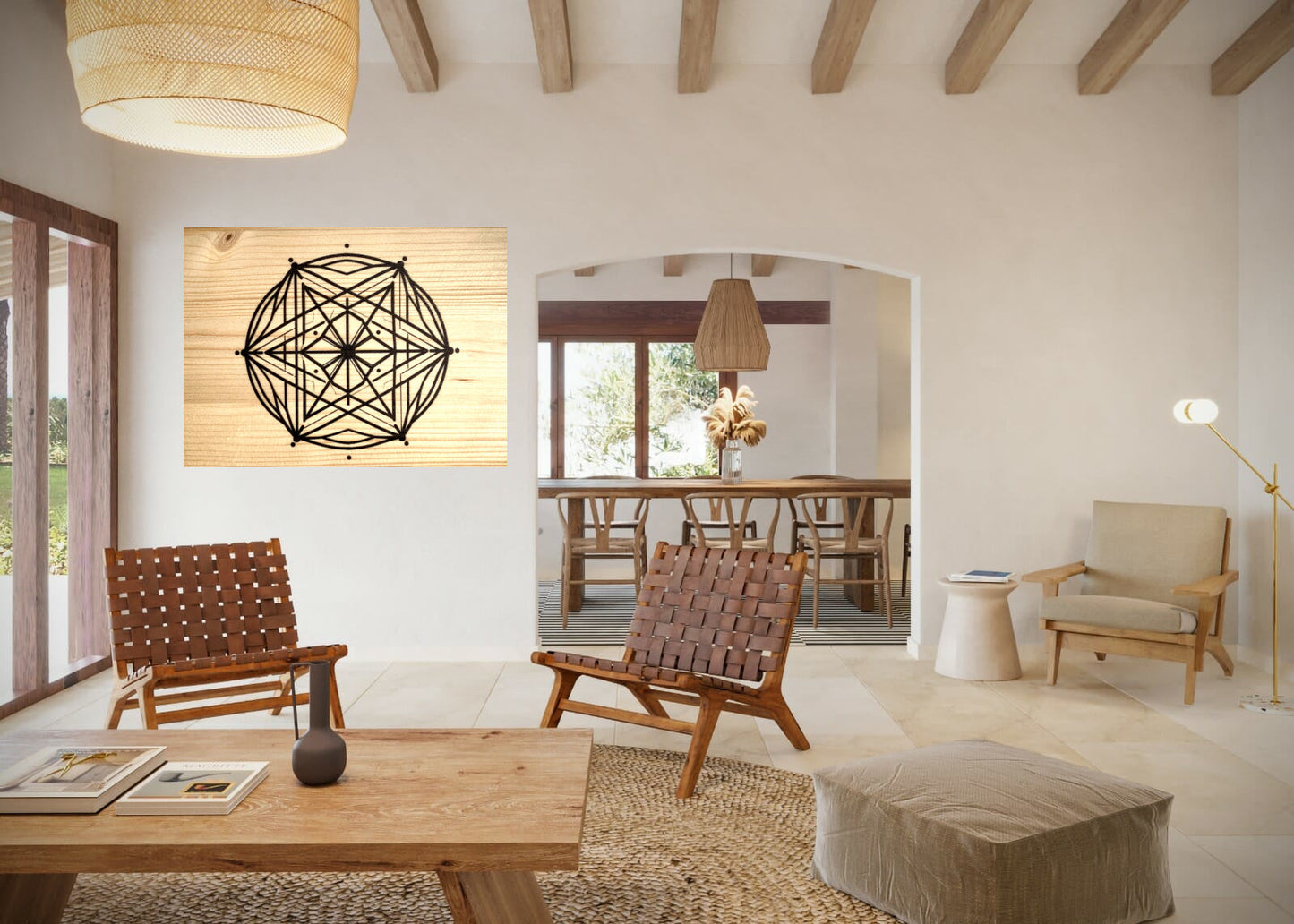 Madera con ánima: Geometría Sagrada (Lito 2)