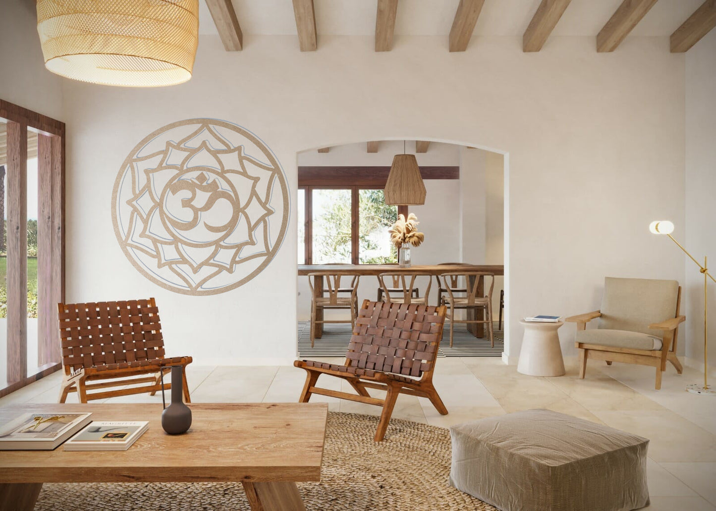 Madera con ánima: Mandalas de pared