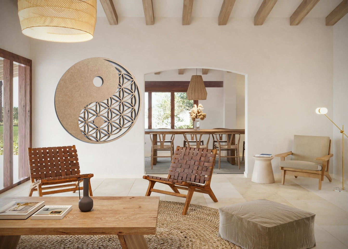 Madera con ánima: Mandalas de pared