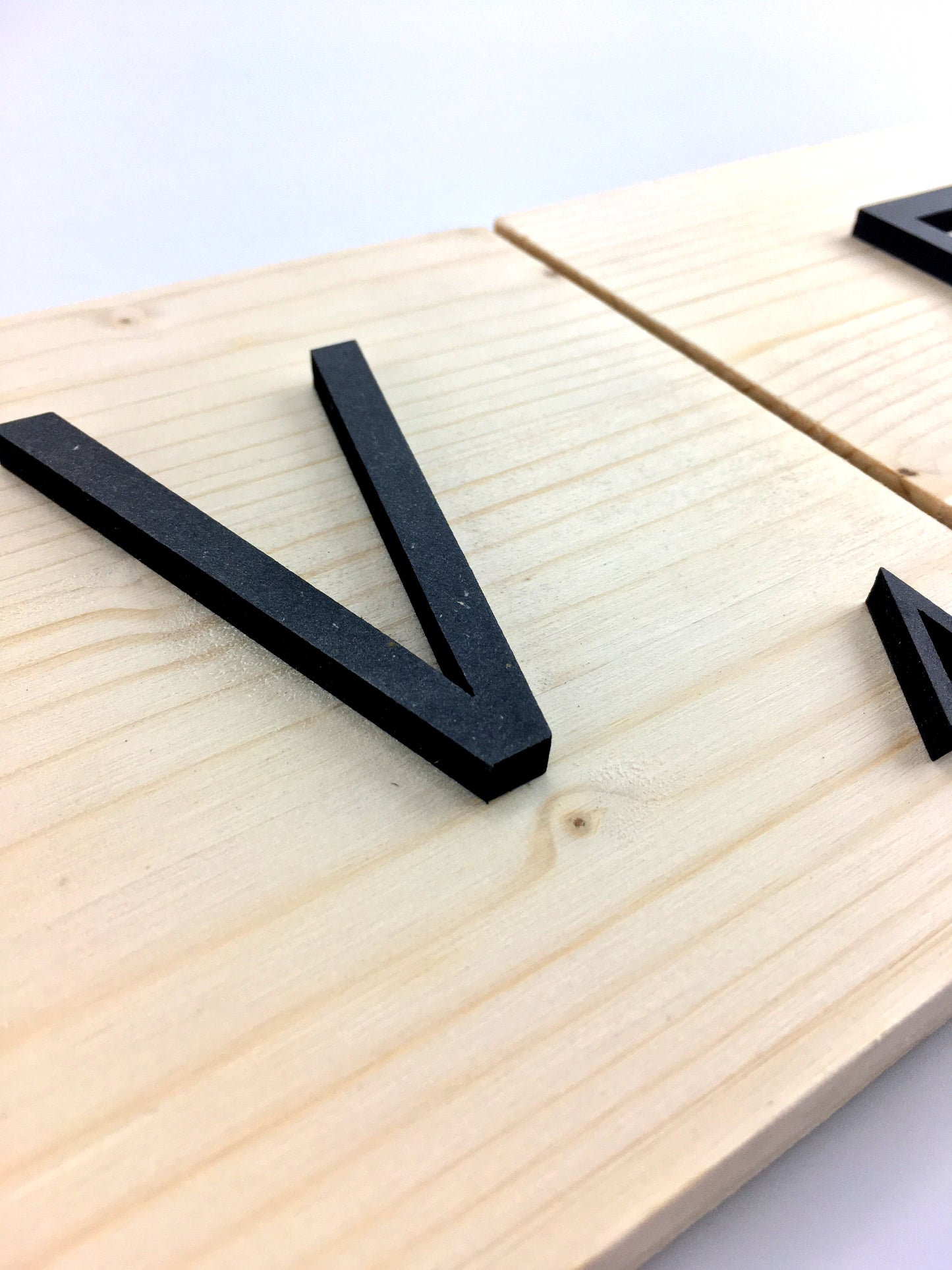 Lletres decoratives Scrabble grans de fusta natural