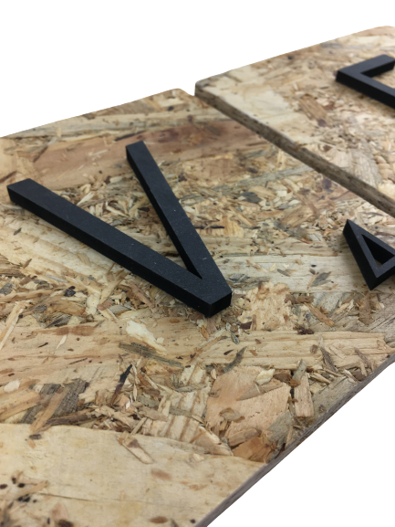 Lletres decoratives Scrabble grans de fusta natural