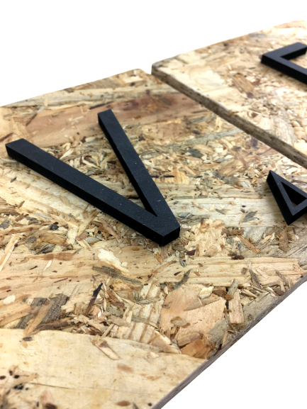 Lletres decoratives Scrabble grans de fusta natural