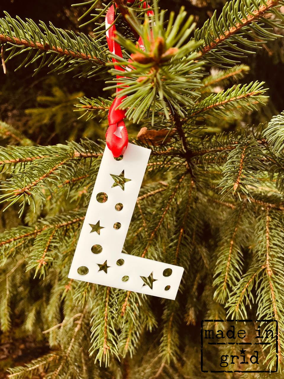 Letras blancas de navidad para colgar