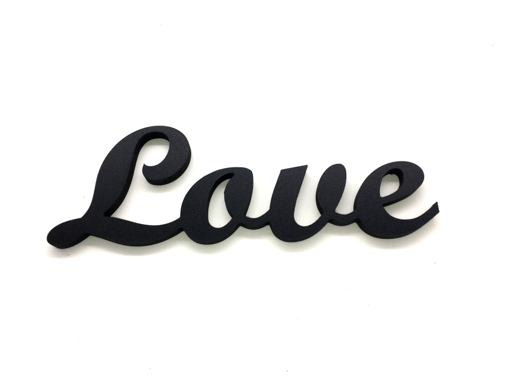 Nombre personalizado de plástico negro resistente para decoración interior o exterior