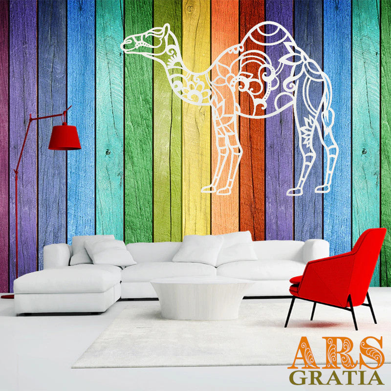 Dromedario - Animal geométrico decoración de pared Wall Art