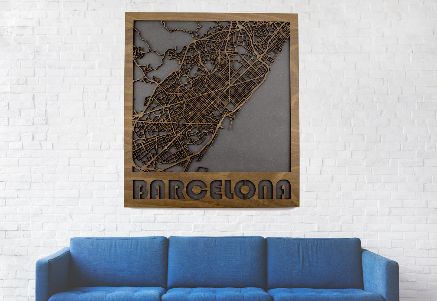 Mapa 3D callejero de Barcelona