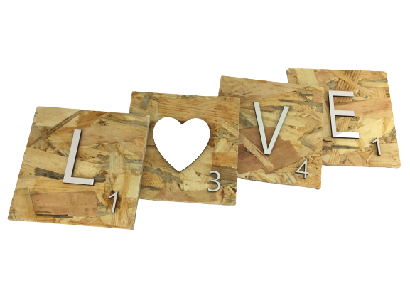 Letras de madera de 4 pulgadas, letras de madera de pino en blanco sin  terminar para decoración de pared, letras decorativas pintables  decorativas