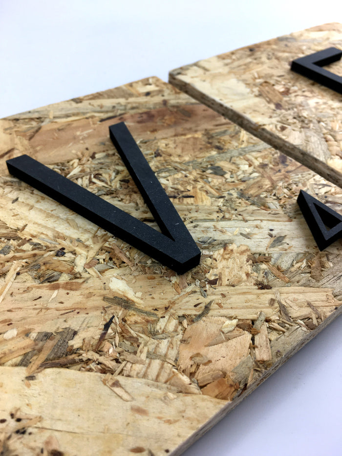 AOCEAN Letras de madera negra de 6 pulgadas, letras de madera sin terminar  para decoración de pared, letras decorativas de pie en rodajas, decoración