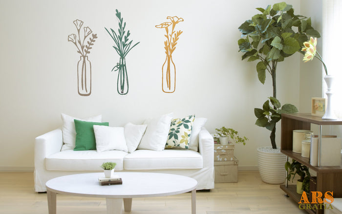 Composición floral decorativa para la pared casa hogar