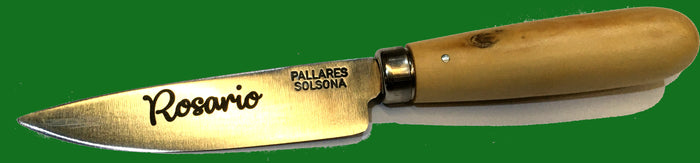 Cuchillo personalizado con grabado láser madera acero