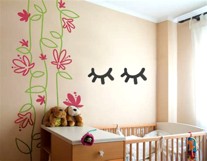 Pestañas de pared para habitación infantil