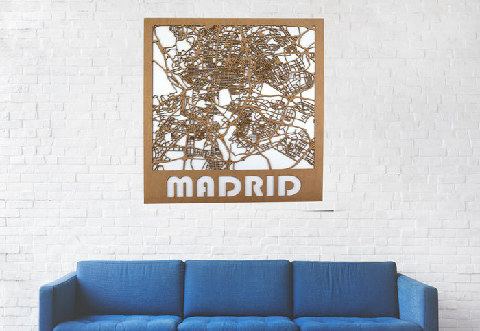 Mapa 3D callejero de Madrid